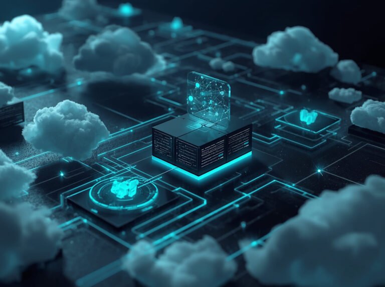 Multi-cloud approach - cloud platforms connected across a network